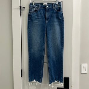 Paige Sarah Crop Straight Jean Size 28